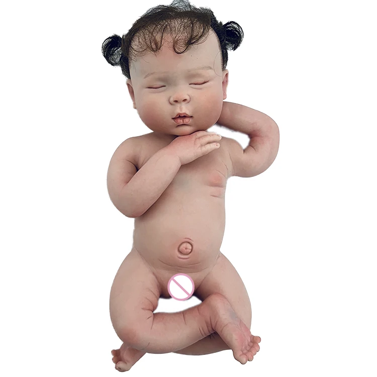 Reborn Baby Newborn 19 inch bebe reborn de silicone sólido molinho  ตุ๊กตายาง18 3D Skin Visible Veins Collectible Art Doll - AliExpress