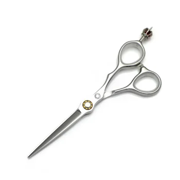 6-Inch Crown Tail High-Grade Salon Barber Scissors Star Screw Stainless Handle Hair Cutting Thinning-Professional Hair Scissors