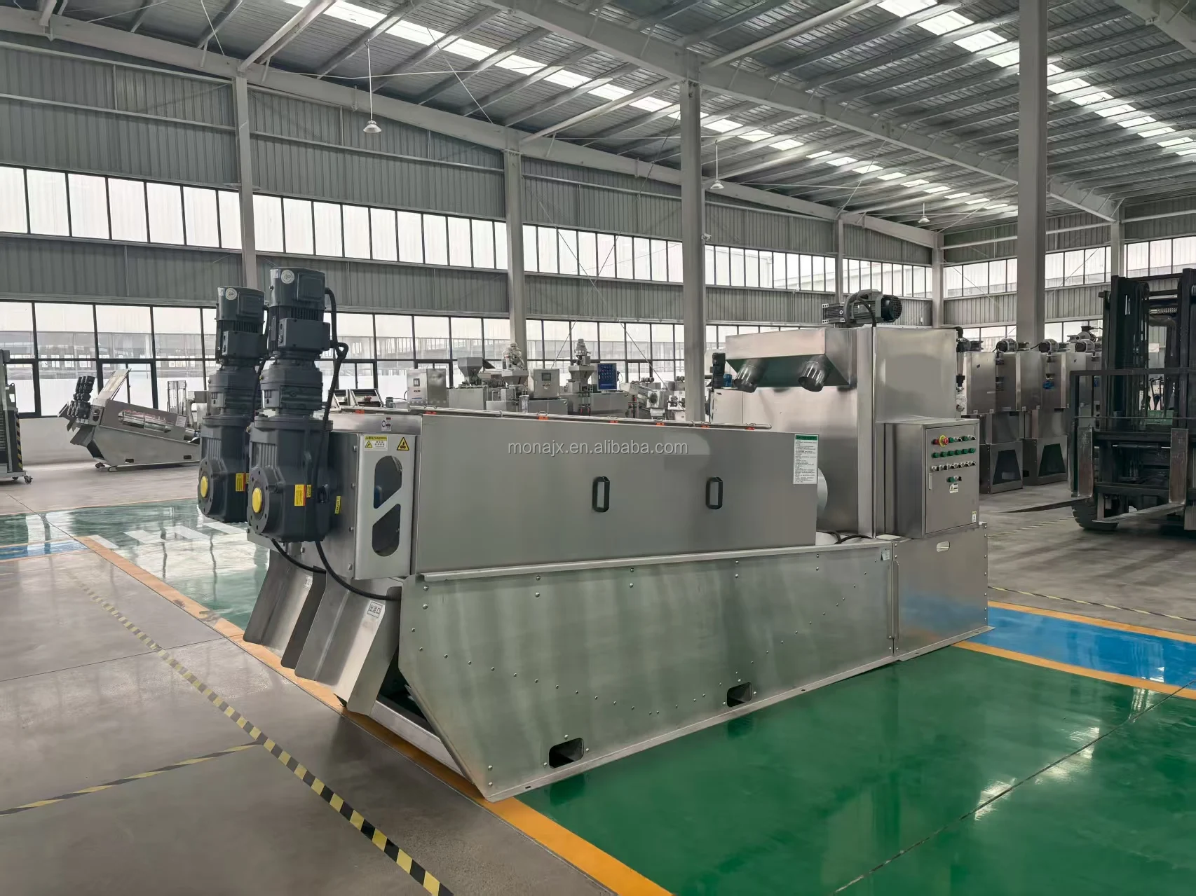 24-hour Automatic Screw Press Sludge Dewatering Machine for Liquid ...
