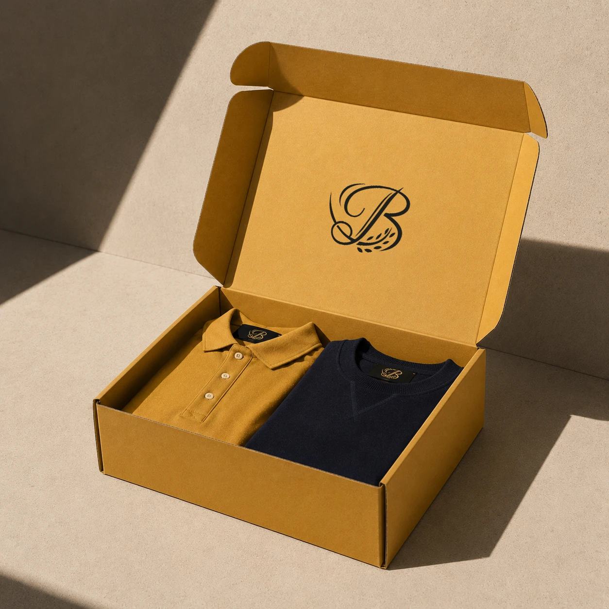Premium Custom Printed Clothing Packaging Box Elegant Apparel Mailer Box for Fashion Brand Packaging