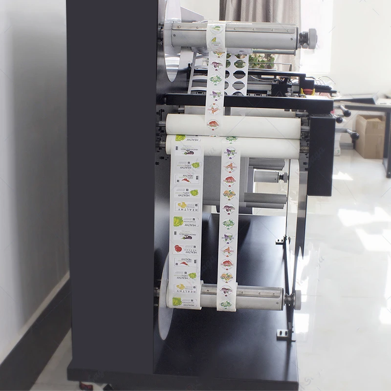Digital Sticker Print Labels Machine Roll to Roll Label Print Printer Product Color Label Printing Machine for Small Business