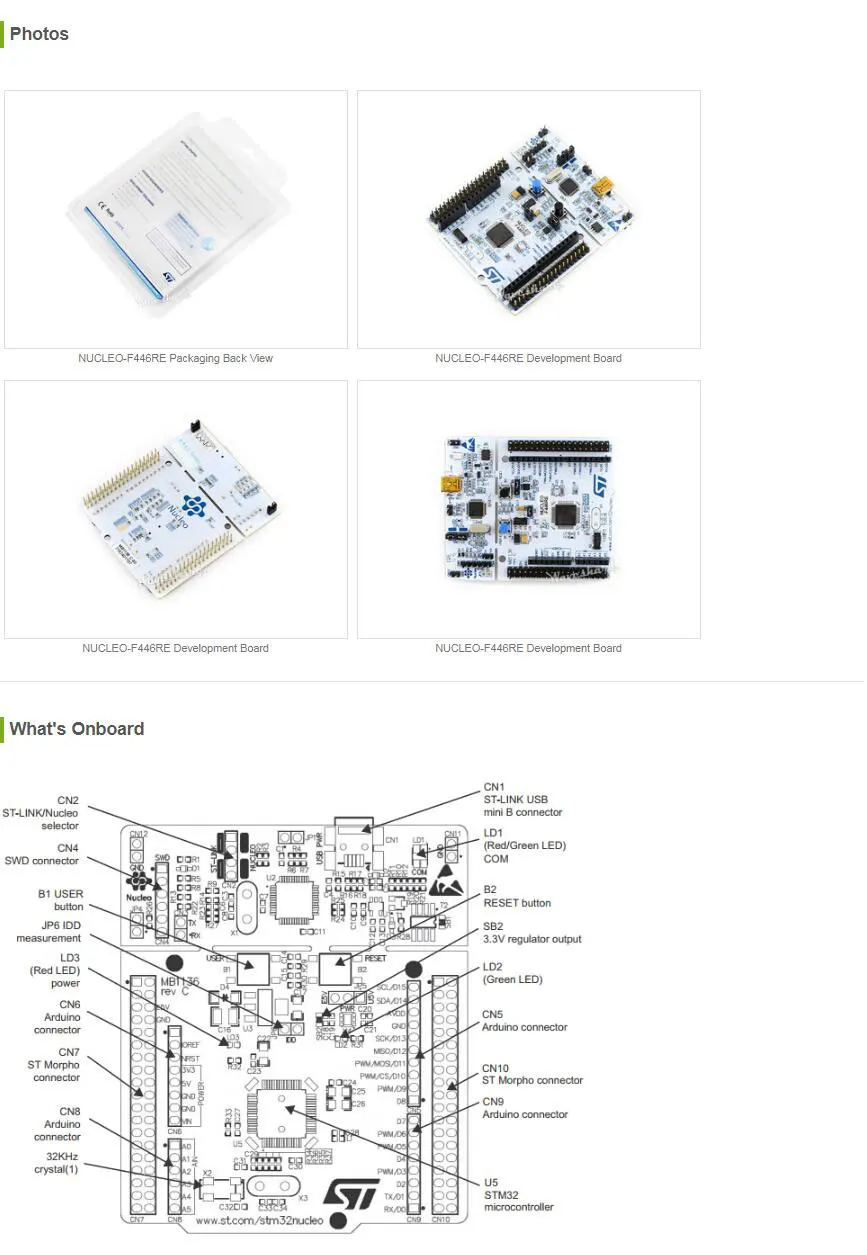 thumbnail image 2 of STM32F4 Nucleo Board – Chips Gate – Open Box, Excellent Condition 2 of 2