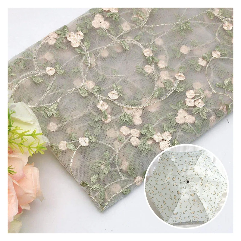 Китайская Тюлевая ткань с вышивкой на заказ сетка цветочной сетчатая