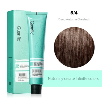 Deep Autumn Chestnut Professional Hair Dye Product Factory Price Salon Use Wholesale Hair Color Cream with Low Ammonia Hair Dye