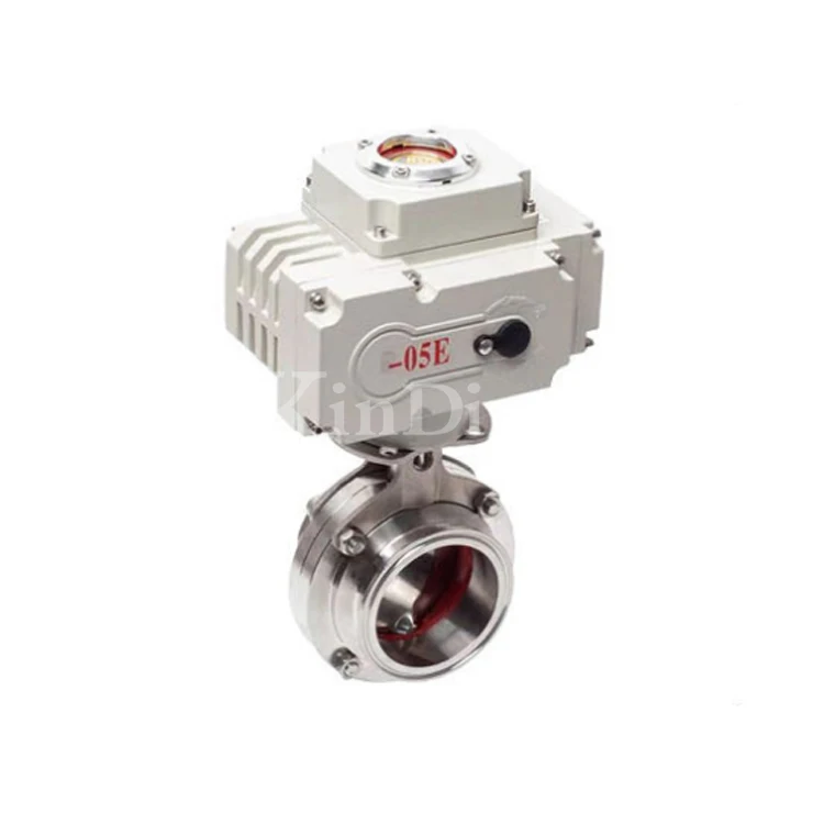 Санитарный клапан-бабочка из нержавеющей стали с наружным зажимом и резьбой