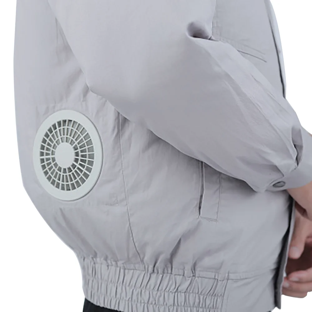 Generico Gestro di Raffreddamento con 2 Ventilatori, Abiti con Aria Condizionata Estiva, Giubbotto di Rinfrescante, Protezione Del Sole Traspirante(Blue,S Generico Gestro di Raffreddamento con 2 Ventilatori, Abiti con Aria Condizionata Estiva, Giubbotto di Rinfrescante, Protezione Del Sole Traspirante(Blue,S