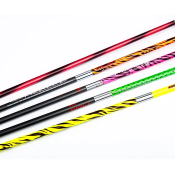 Pinals Lot de 12 flèches traditionnelles pour tir à l'arc - 300, 400, 500 et 600 - 81,3 cm - Tiges en carbone pour arcs recourbés - Cibles de chasse (marron 300