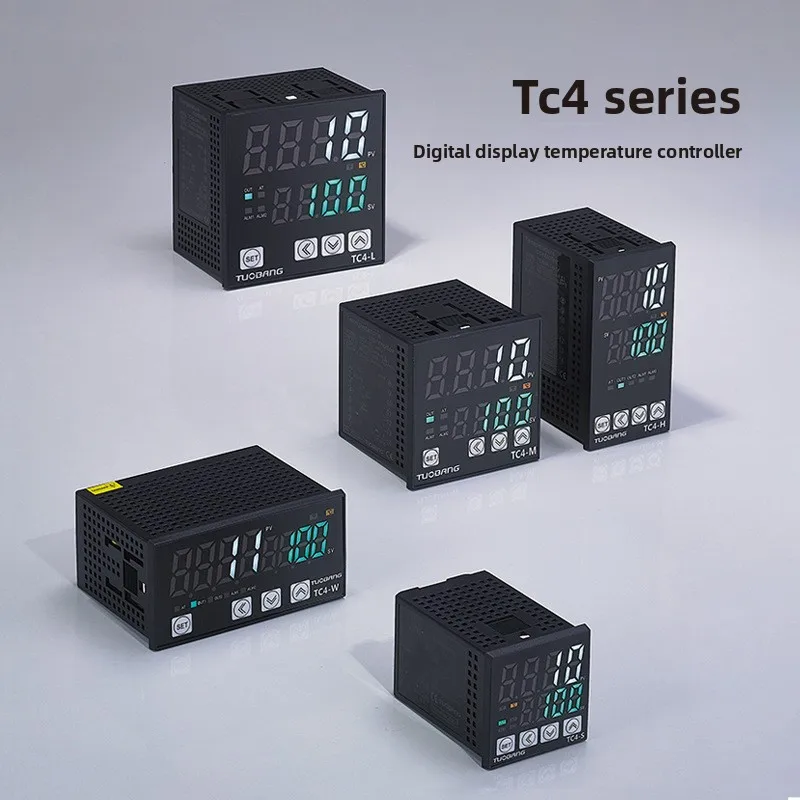 Suosite Customizable TC4-S/M/H/L 14RV 220VAC LED Temperature Controller with High Temperature Alarm Industrial PID Thermostat