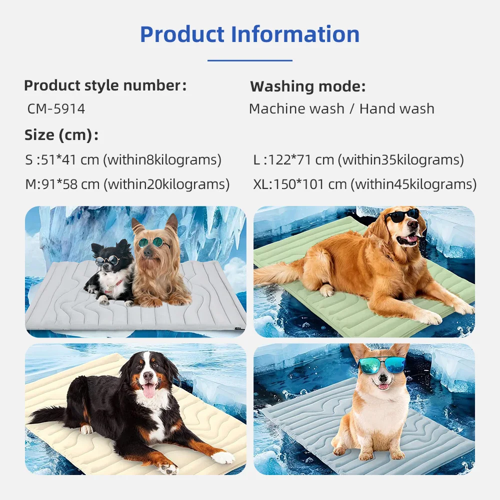 Travel Washable Portable Folding Waterproof Travel Pet Bed Dog Cooling - product detail 6