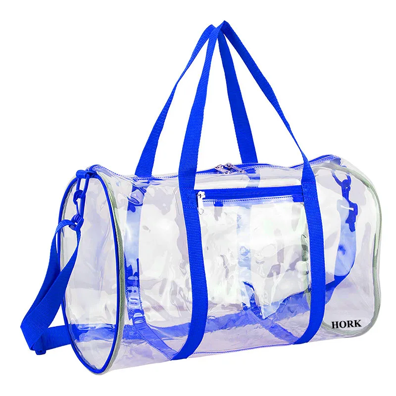 Source Transparent Duffle Gym Bag Travel Toiletry Case Clear PVC