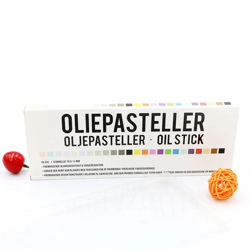 Bview арт 16 разных цветов Круглый масляная пастель принадлежности рисунок граффити Набор цветных карандашей для рисования