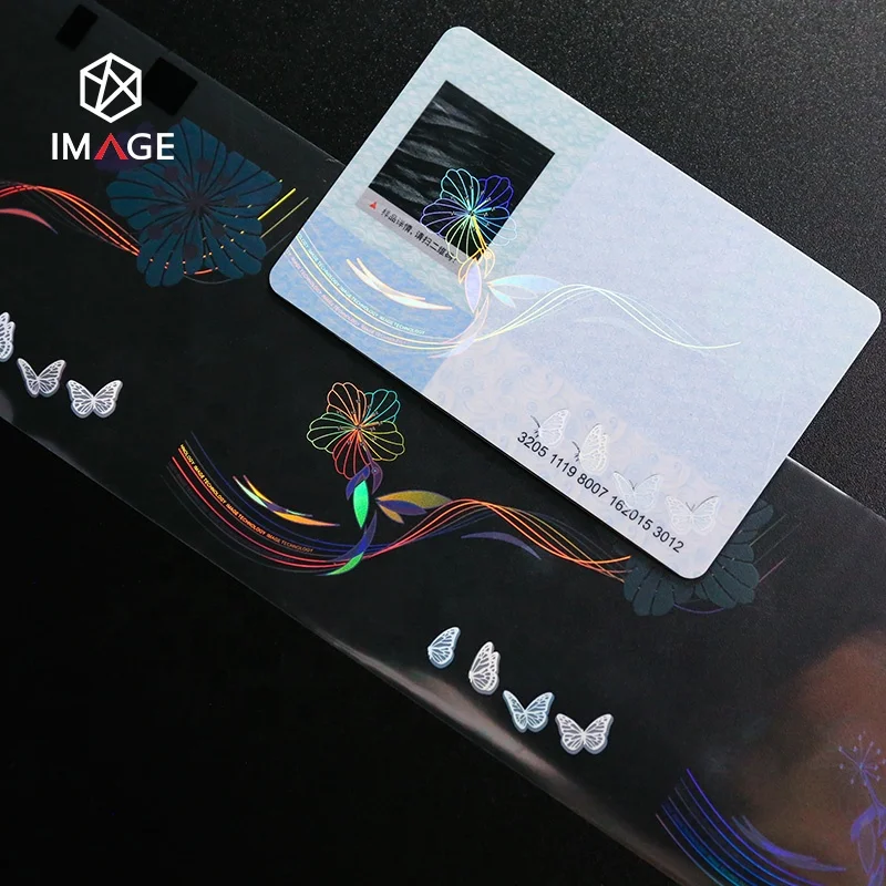 High Security ID Card Hologram Heat Transfer Overlay with Seamless Visual Effect