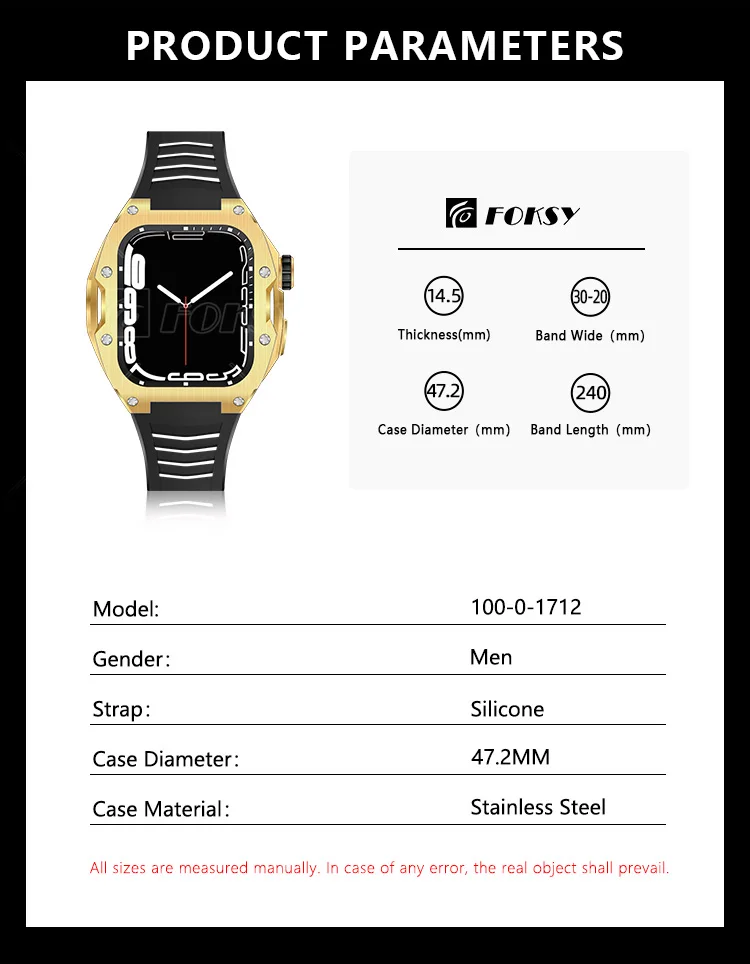 Stainless Steel Ultra Metal Smart Watch Case Cover Luxury For Apple