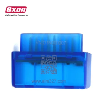New V2.1 Blue Super MINI BT 2.0 ELM 327 OBD2 ELM327 Auto Diagnostic Scanner Tool For Android IOS and QR Code On The Scanner