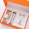 rose gold watch jewelry set (no box) -b