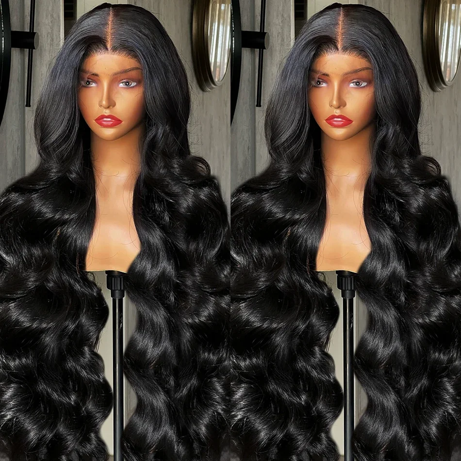 Brazilijos water wave lace front perukas natūralūs žmonių plaukai_voghion.com