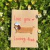 [Finished Greeting Card] Khaki Puppy