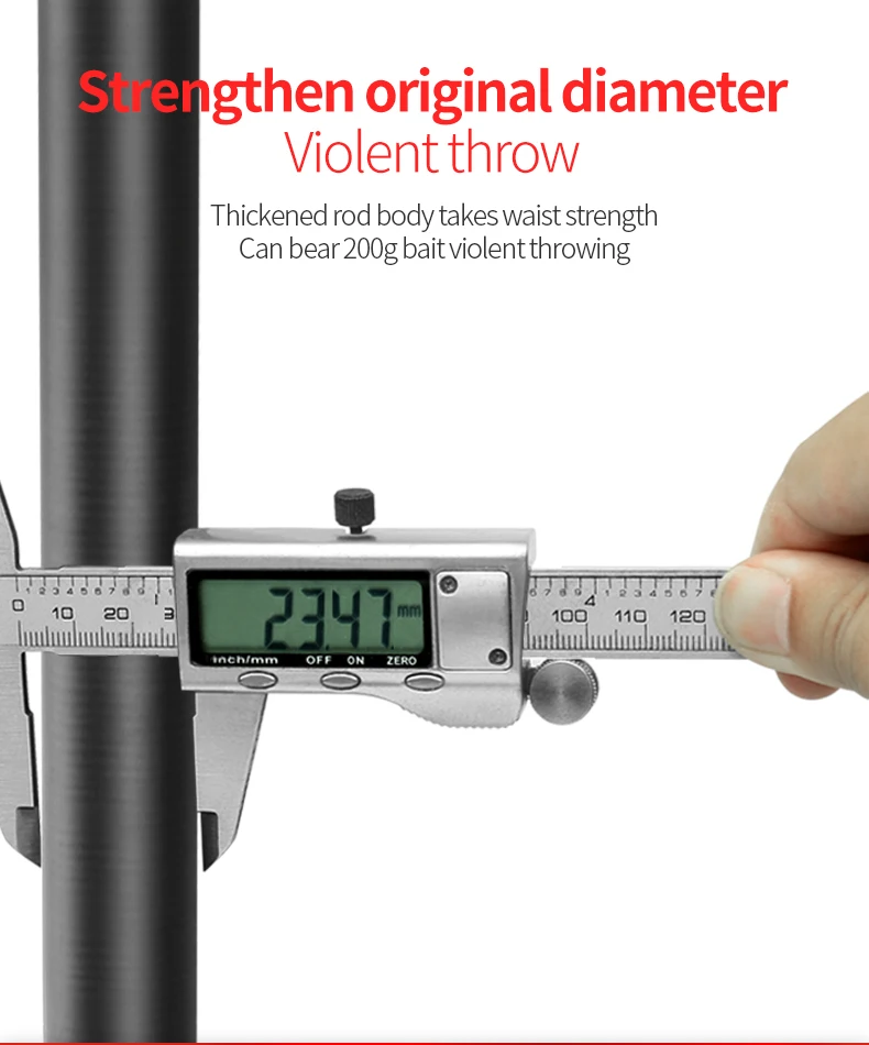 Balanzze Carp Fishing Pole - 2.4m to 5.4m Telescopic Rod