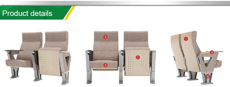 Custom Modern Auditorium Lecture Hall Tables and Chairs
