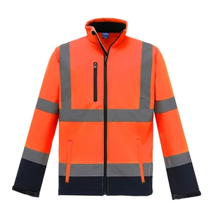 Wholesale Factory Customized Polyester Work Wear High Visibility Reflective Durable Waterproof Jacket Safety Construction Use