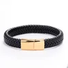 Pelle nera + fibbia oro
