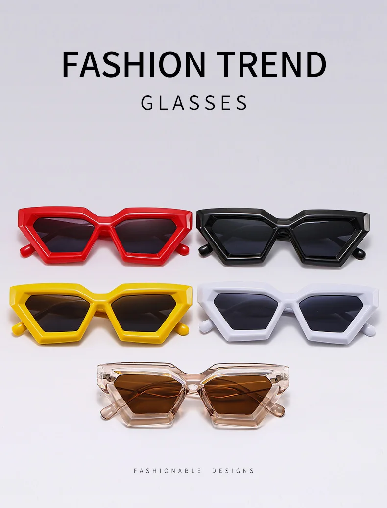 2024 New Fashion Thick Frame Rhombus Sunglasses High End Irregular   Hd040375d1af54450ba29e006f9fe32a9k 