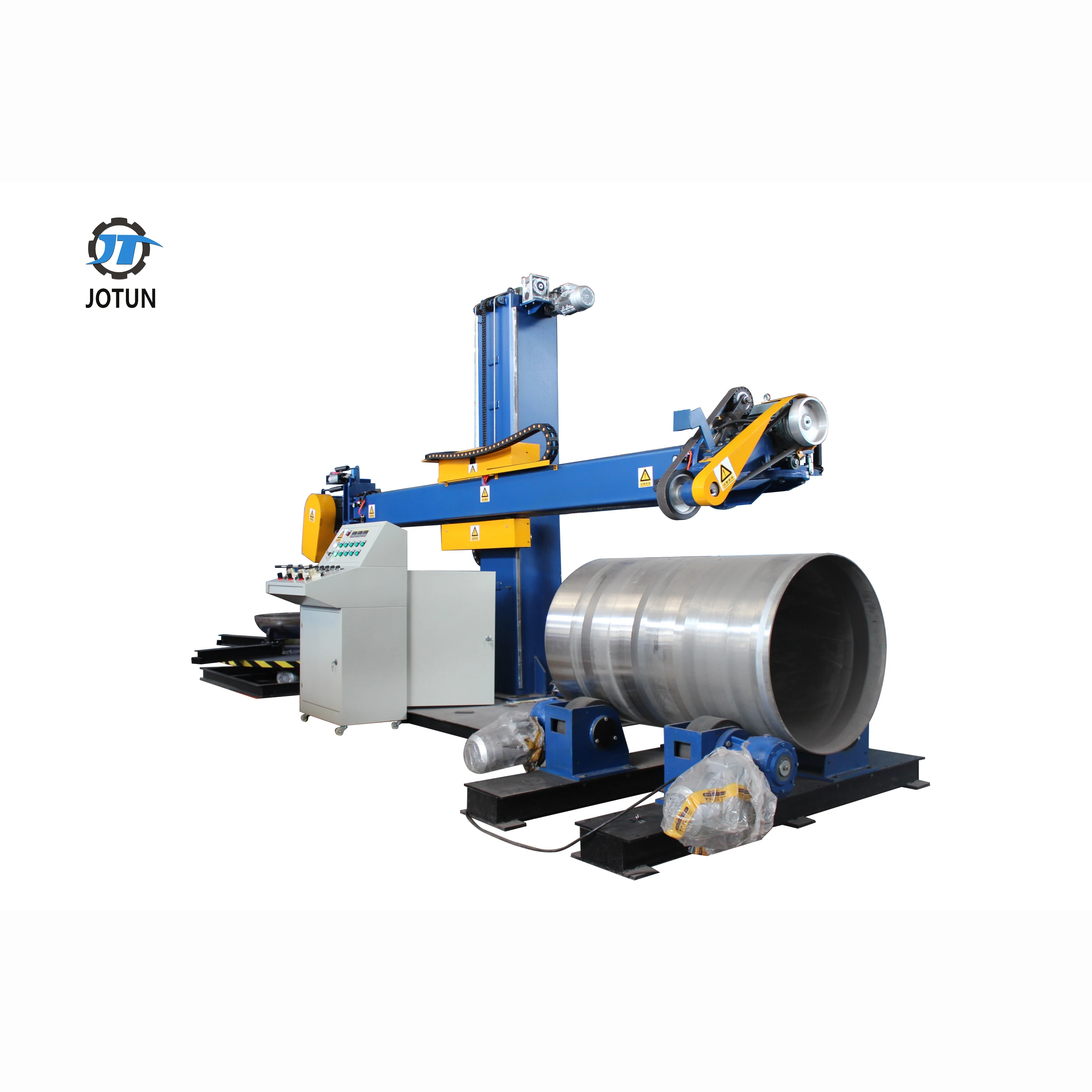 Данная установка применяется для шлифовки и полировки наружных и внутренних цилиндрических поверхностей обечаек