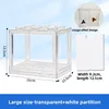 Large size transparent white partition