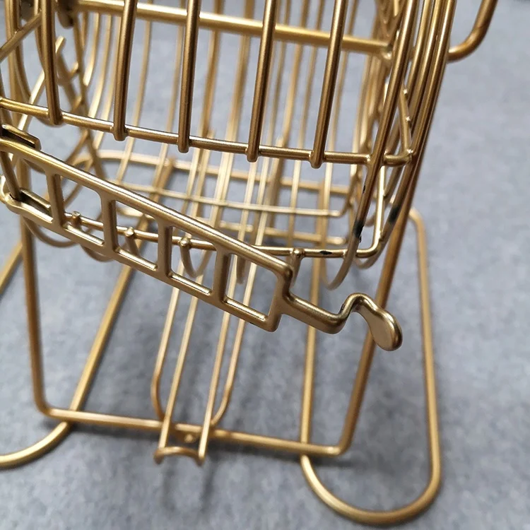 Делюкс 6 дюймов бинго металлическая проволочная клетка игра комплект с чаша 75 150