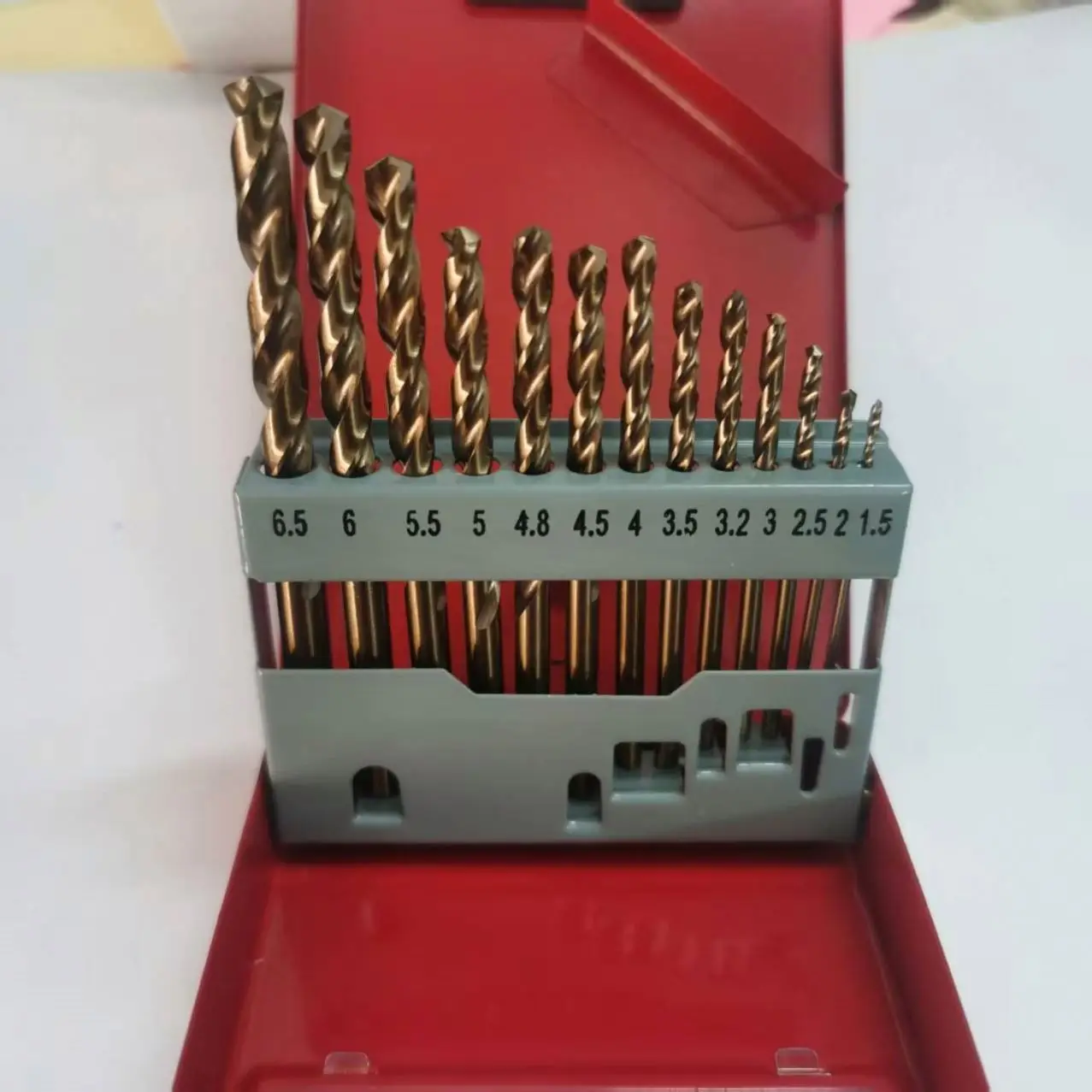 TEBAK 13pc/19pc/25pc Drill Bit Twist Drill Set Hole Opener Multifunctional Stainless Steel Metal Punching Twist Drill Bit