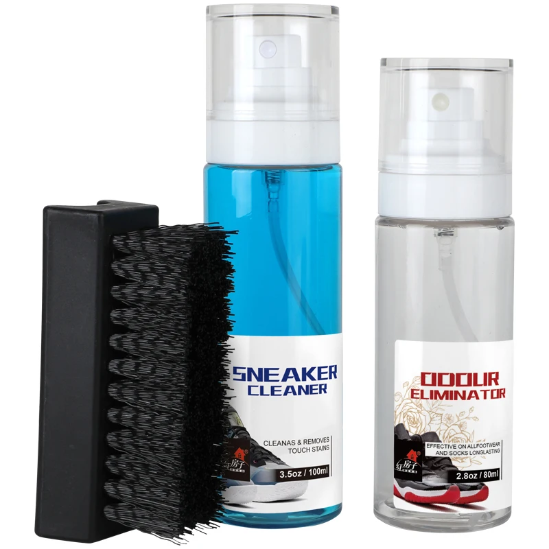 Transparent Premium Bottle Package Sneaker Odour Eliminator Spray