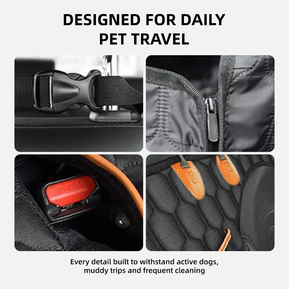 Wholesale Waterproof Car Seat Cover Nonslip Dog Backseat Cover With Me - product detail 5