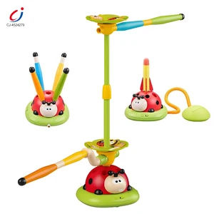 Chengji Multifunction Machine Exercise Toy Ladybug Shaped Toss Ring Evasion Jumping Music 5 in 1 Outdoor Sports Toy