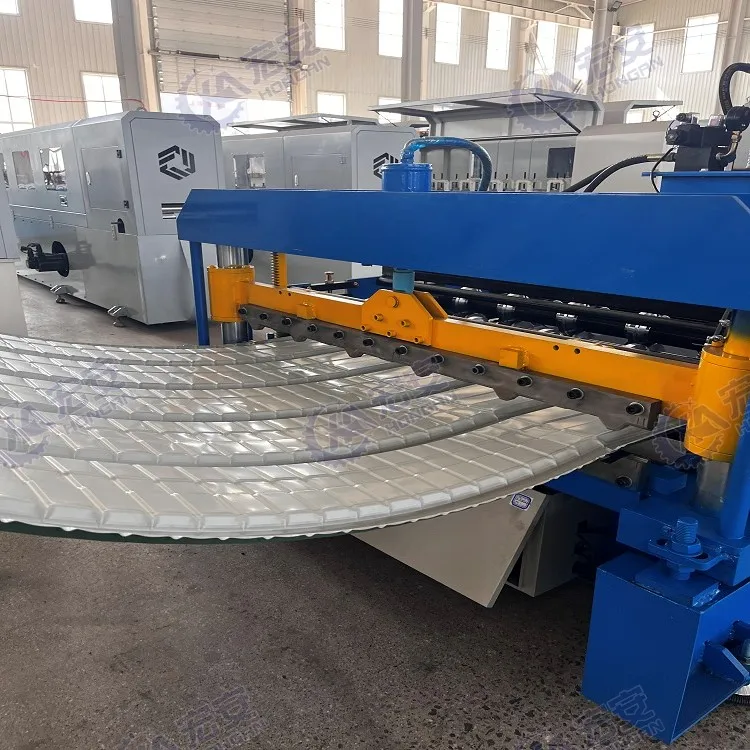 High Quality Automatic Roll Forming Color Steel Metal Profile Glazed Brick Roof Tile Making Machine