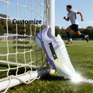 Factory Custom Oem Professional Breathable Training Football Shoes Low Top Turf Soccer Cleats