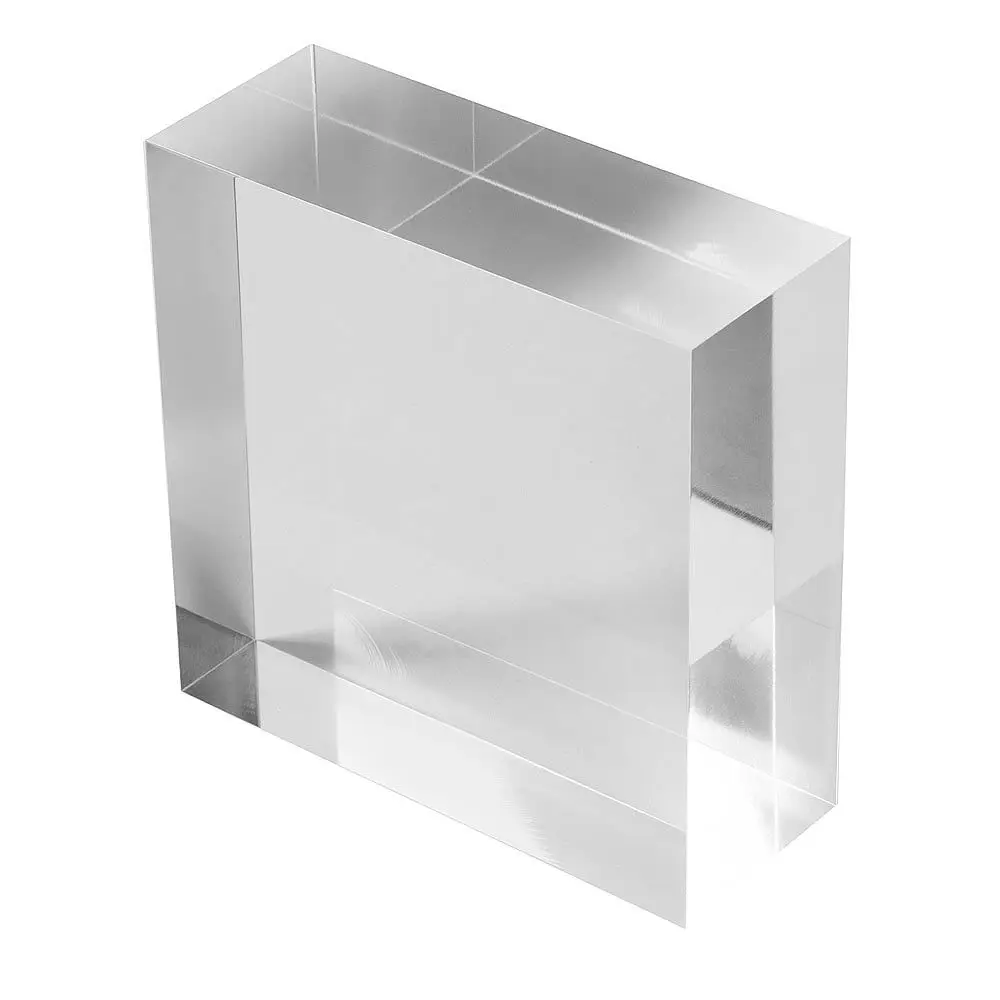 custom perspex cube bricks display stand