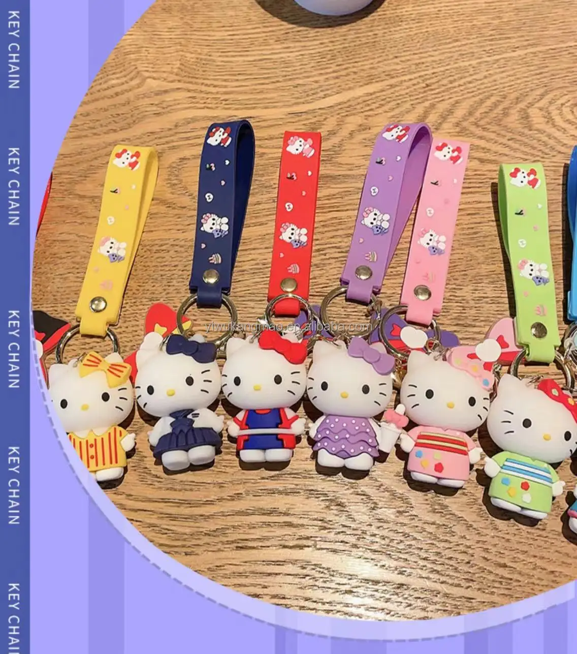 Super Cute Cartoon Kt Cat Doll Keychain Pendant Fashion Couple Bag ...