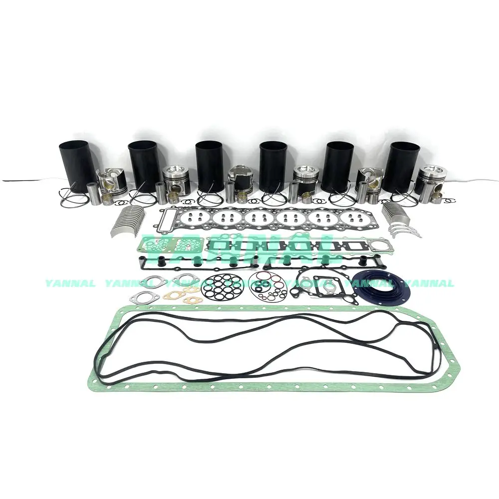 Factory Price Engine Overhaul Rebuild Kit With Gasket Set Engine Valves Main Connrod Bearing For Mitsubishi 6M60 Engine Spare Pa