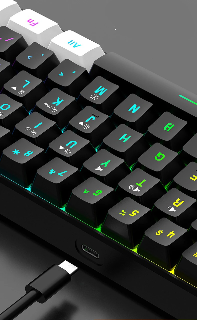 Custodia in plastica trasparente per tastiera GH60 per 60% meccanica Gaming Comp