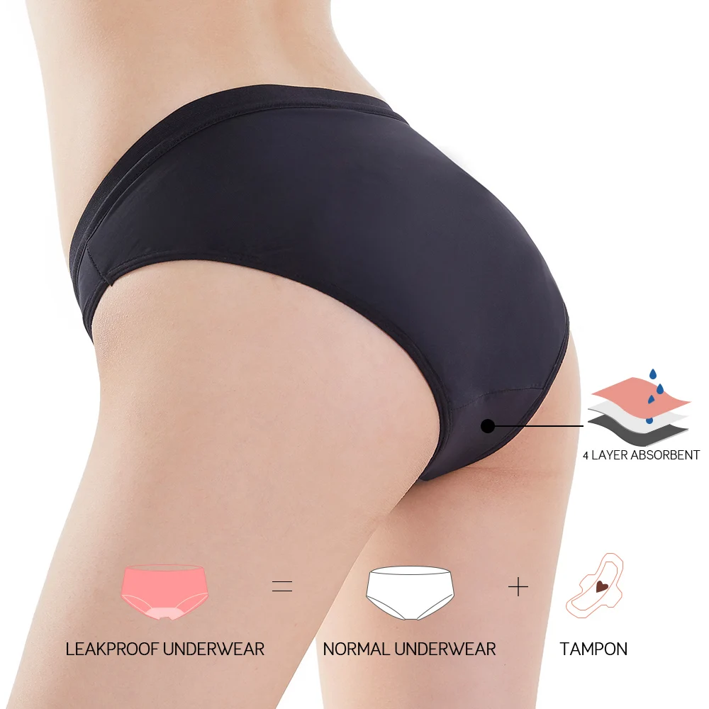 High Quality 4 Layers Menstrual Panties New Culotte Menstruelle Leak