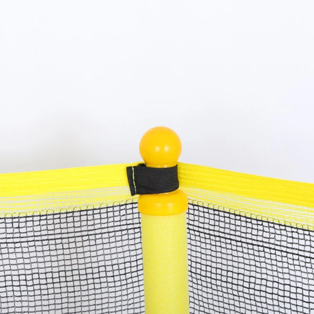 Cheap Mini Trampoline With Enclosures Trampoline Outdoor Children's Indoor Fitness Exercise Trampoline 1.5M Height for Boys
