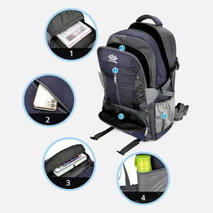 B35 Unisex 60L Large-Capacity Leisure Outdoor Shoulder Bag Anti-Theft Polyester Lining Cross-Border Hot Sale for Couples