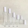 white color lotion pump clear bottle