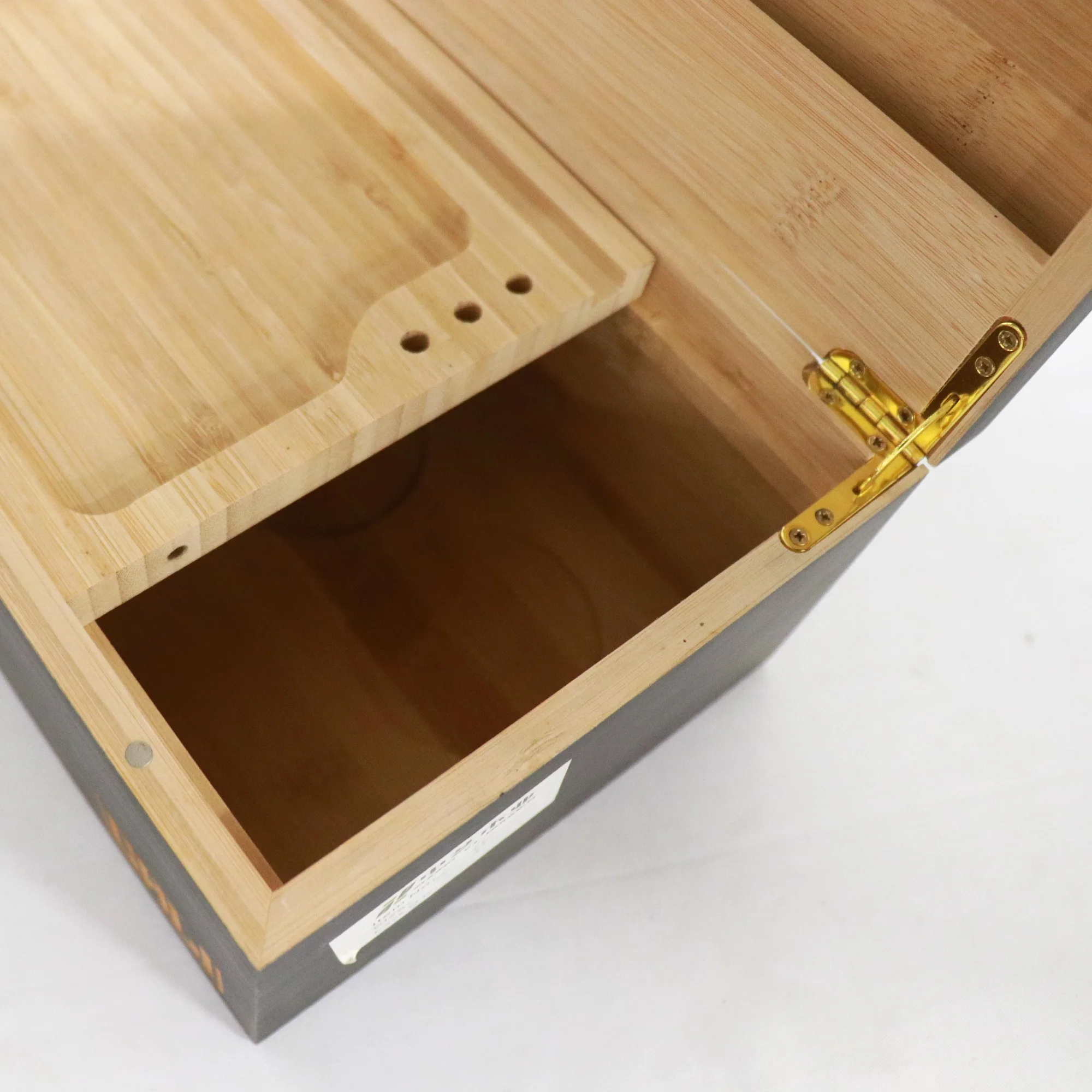 Wholesale Bamboo Wooden Hash Stash Box with Rolling Tray Smell Proof ...