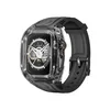 Transparent black frame + black strap