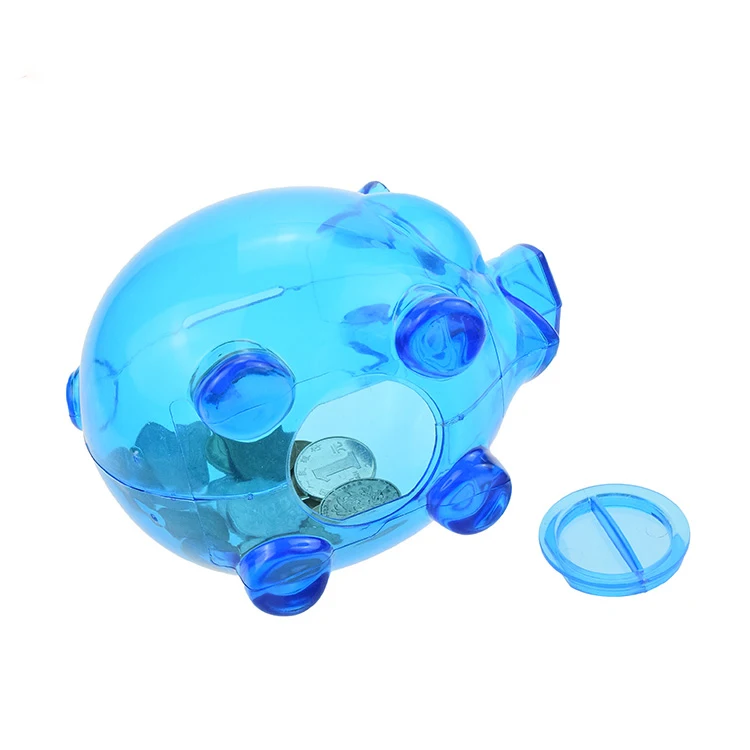 Walmart Factory Customized Coin Piggy Bank,removable Bottom Plug for Coin Retrieval