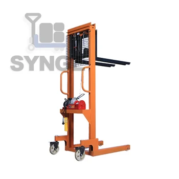 SYNGE 1 Ton Capacity Semi Full Electric Stacker Hydraulic Walking Forklift with 2 Ton Loading 3500mm Forklift Electric Semi Auto