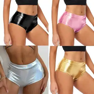 2026 Holiday Carnival Women's Solid Color Sexy Swim Trunks Club 1pcs Polyester