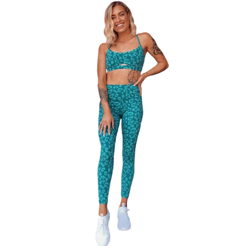 Custom Logo Animal Print Athletic Wear 