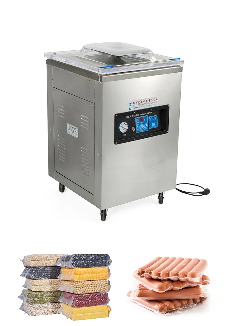 product 500 deepen chamber  for brick rice mutton chop aluminium bag seeds food vacuum sealer vacuum single vacuum packaging machine-5